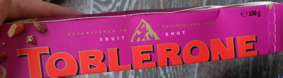 Fotografie - Toblerone Fruit & Nut