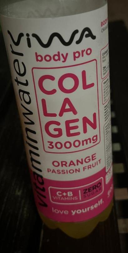 Fotografie - Vitaminwater body pro Collagen Orange Passion Fruit Viwa