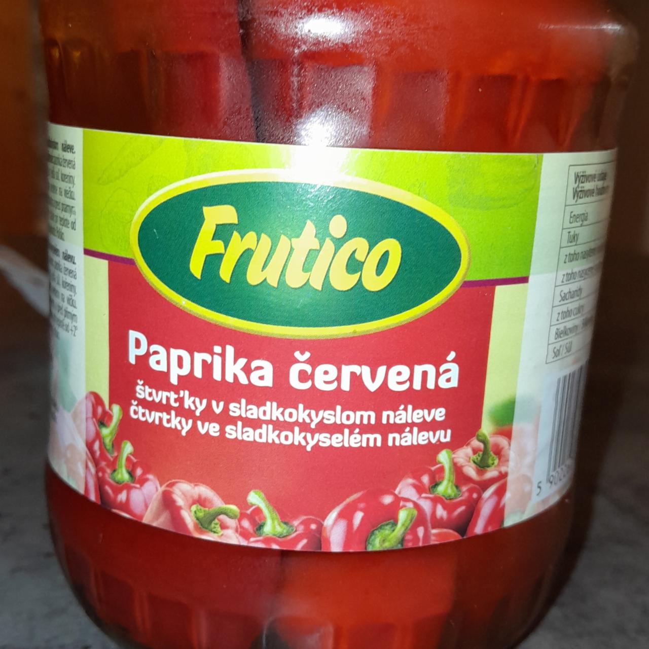 Fotografie - paprika červená štvrtky v sladkokyslom náleve Frutico