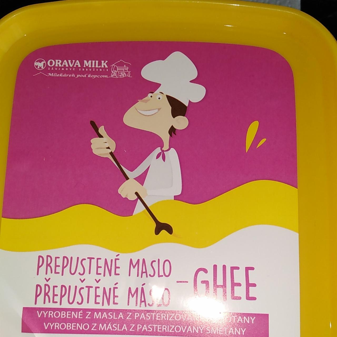 Fotografie - Prepustené maslo - Ghee Orava Milk