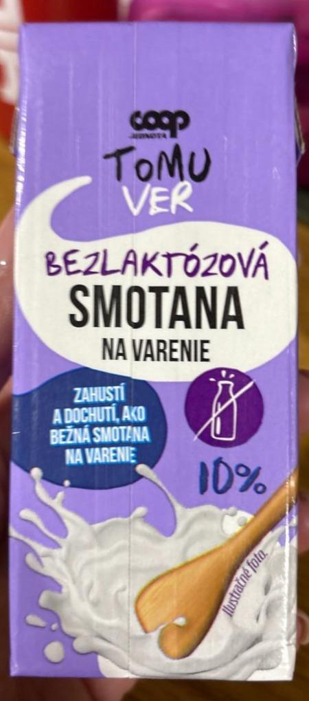 Fotografie - Bezlaktózová Smotana na varenie Coop Jednota Tomu Ver