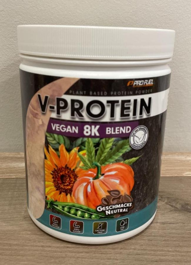 Fotografie - V-Protein Vegan 8K Blend Geschmaks Neutral Pro Fuel