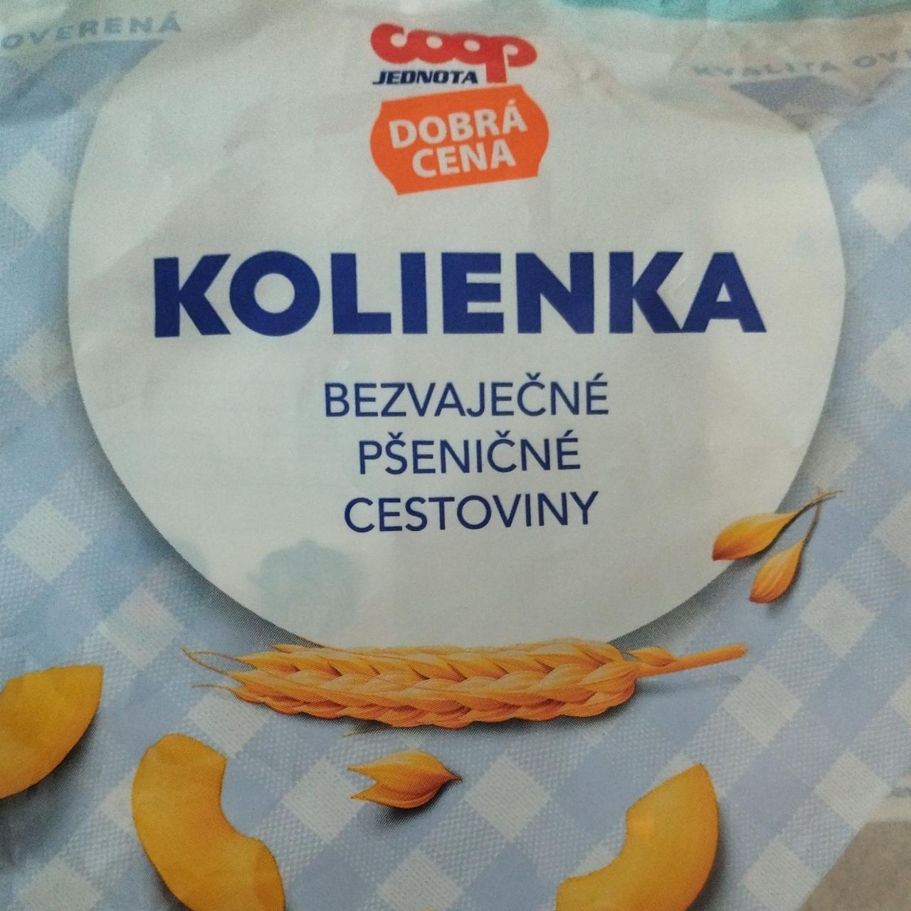 Fotografie - Kolienka bezvaječné pšeničné cestoviny Coop Jednota Dobrá cena