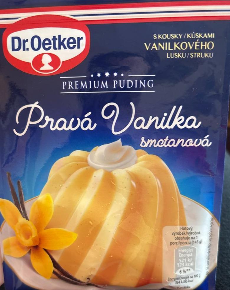 Fotografie - Pravá vanilka smetanová Premium puding Dr.Oetker