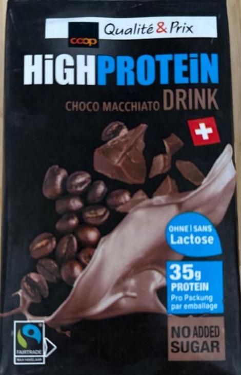 Fotografie - Qualité & Prix high protein choco macchiato drink Coop