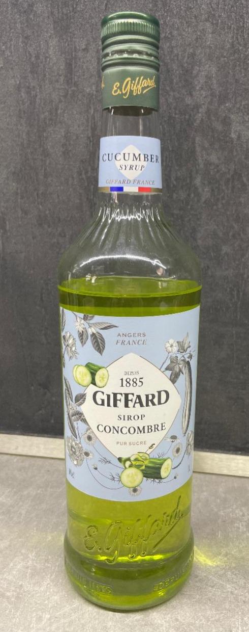 Fotografie - Sirop concombre Giffard