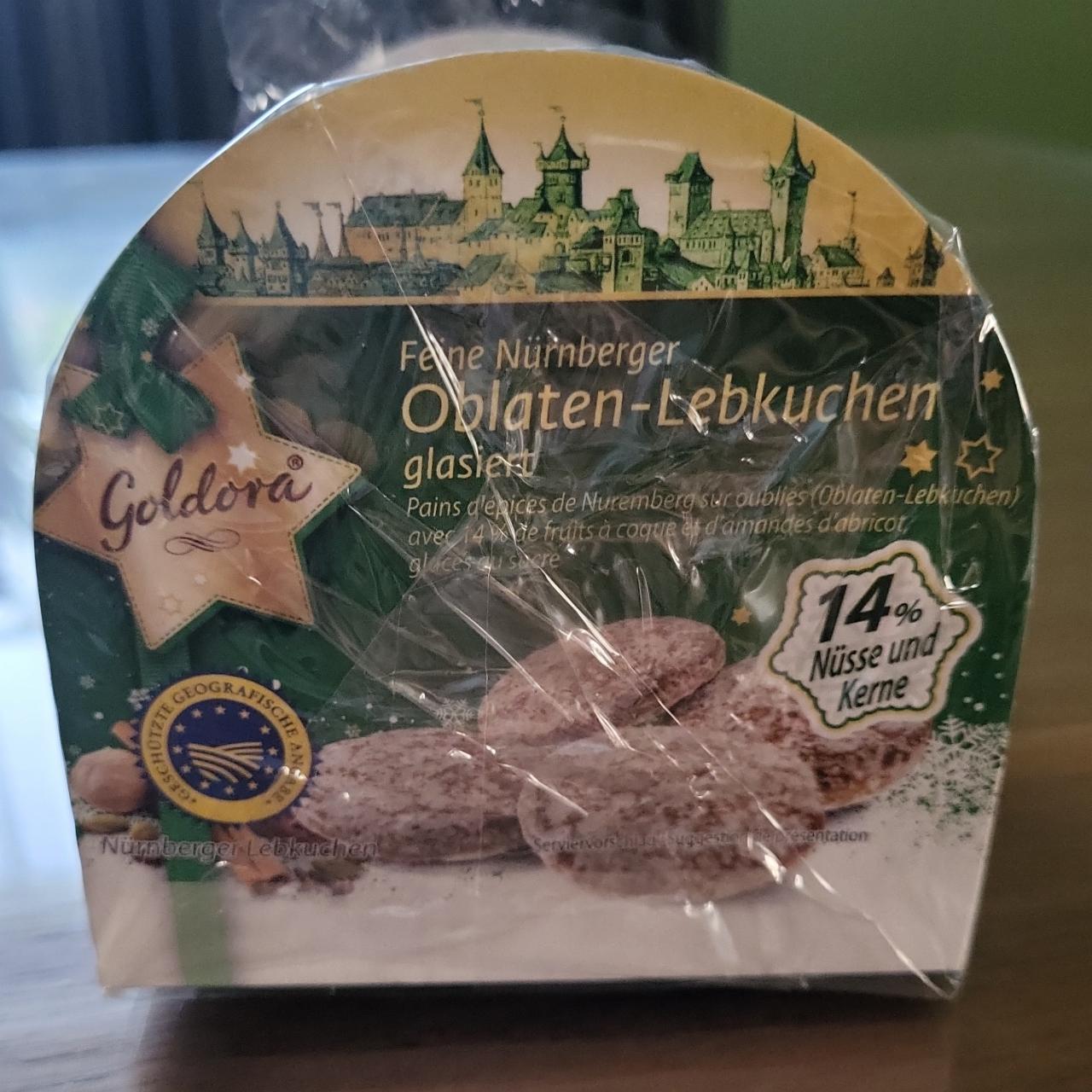 Fotografie - Feine nürnberger oblaten-lebkuchen glasiert Goldora