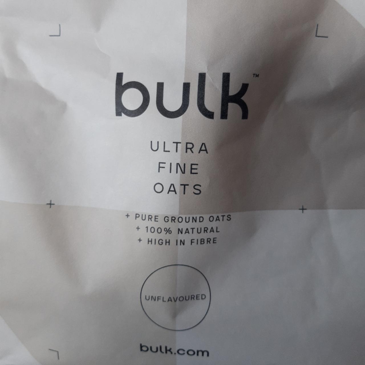 Fotografie - Ultra Fine Oats unflavoured Bulk