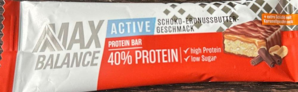 Fotografie - Max Balance Active 40% Protein Schoko-Erdnussbutter