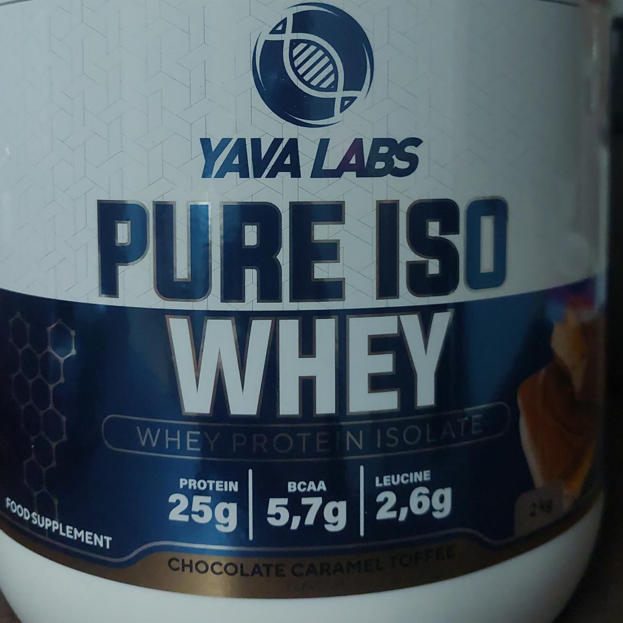 Fotografie - Pure ISO Whey Chocolate Caramel Toffee Yava Labs