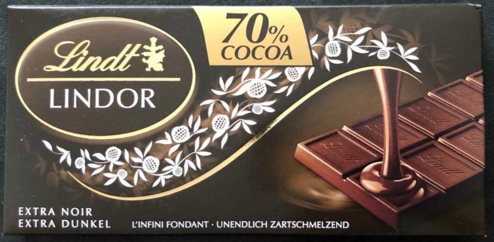 Fotografie - Lindor 70% Cacao extra dunkel Lindt