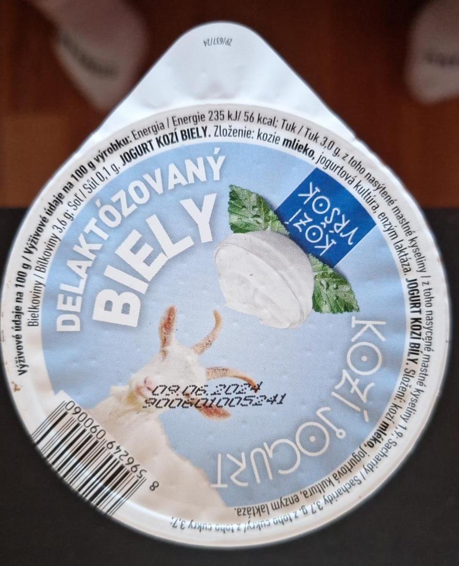Fotografie - Kozí jogurt Delaktózovaný Biely Kozí Vŕšok