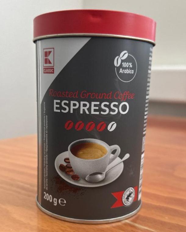 Fotografie - Roasted Ground Coffee Espresso K-Classic