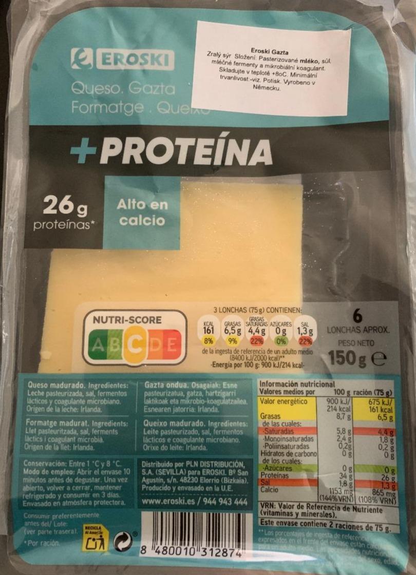 Fotografie - Queso Gazta Farmatge Queixo +Proteína Eroski