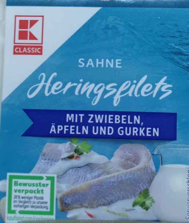 Fotografie - Sahne Heringsfilets mit zwiebeln, äpfeln und gurken K-Classic