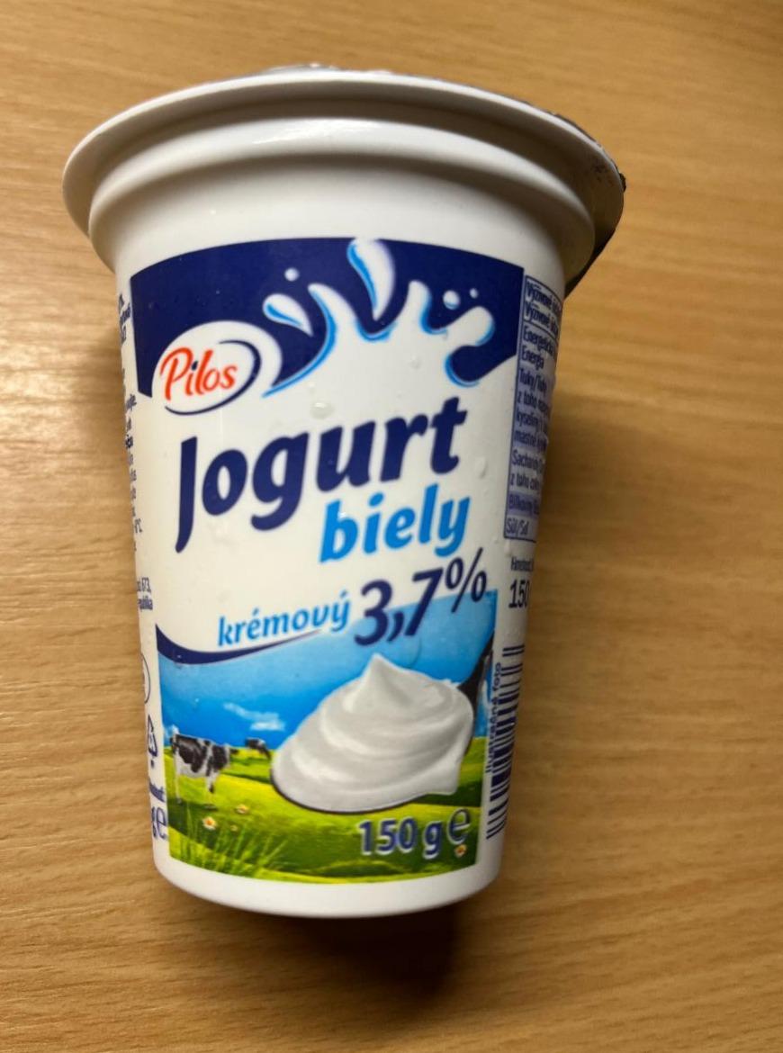 Fotografie - jogurt biely krémový 3,7% Pilos