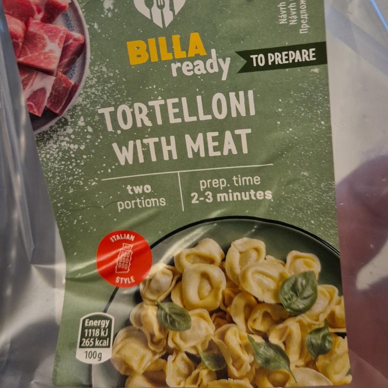 Fotografie - Tortelloni with meat Billa ready