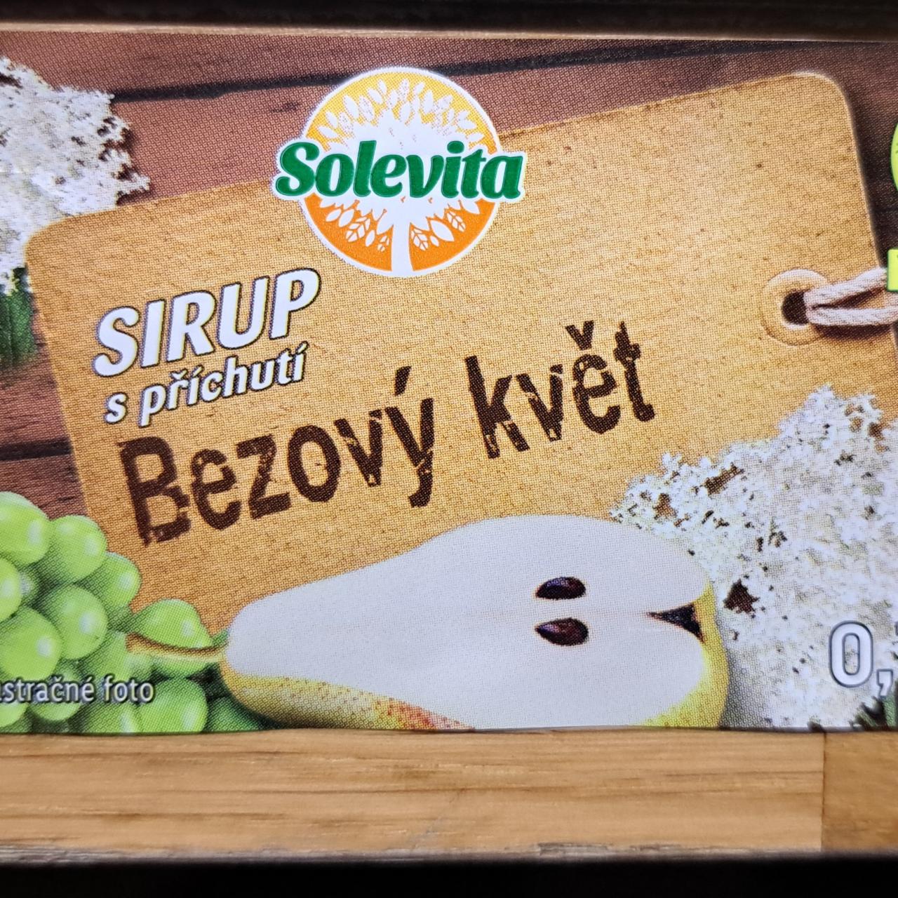 Fotografie - Sirup s příchutí Bezový květ Solevita