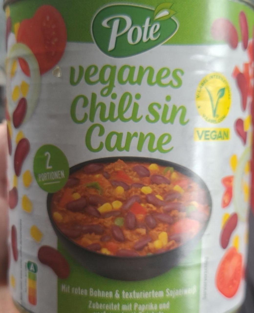 Fotografie - Veganes chili sin carne Poté