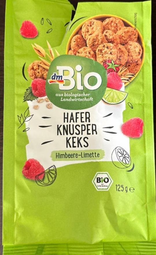 Fotografie - Hafer Knusper Keks Himbeere-Limette dmBio