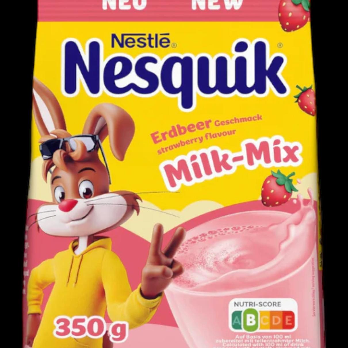 Fotografie - Nesquik Milk-Mix Erdbeer Geschmack Nestlé