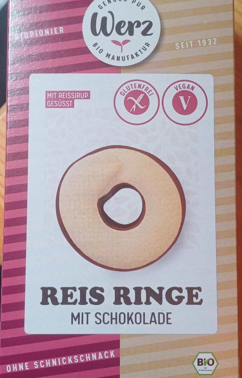 Fotografie - Reis Ringe mit Schokolade Werz