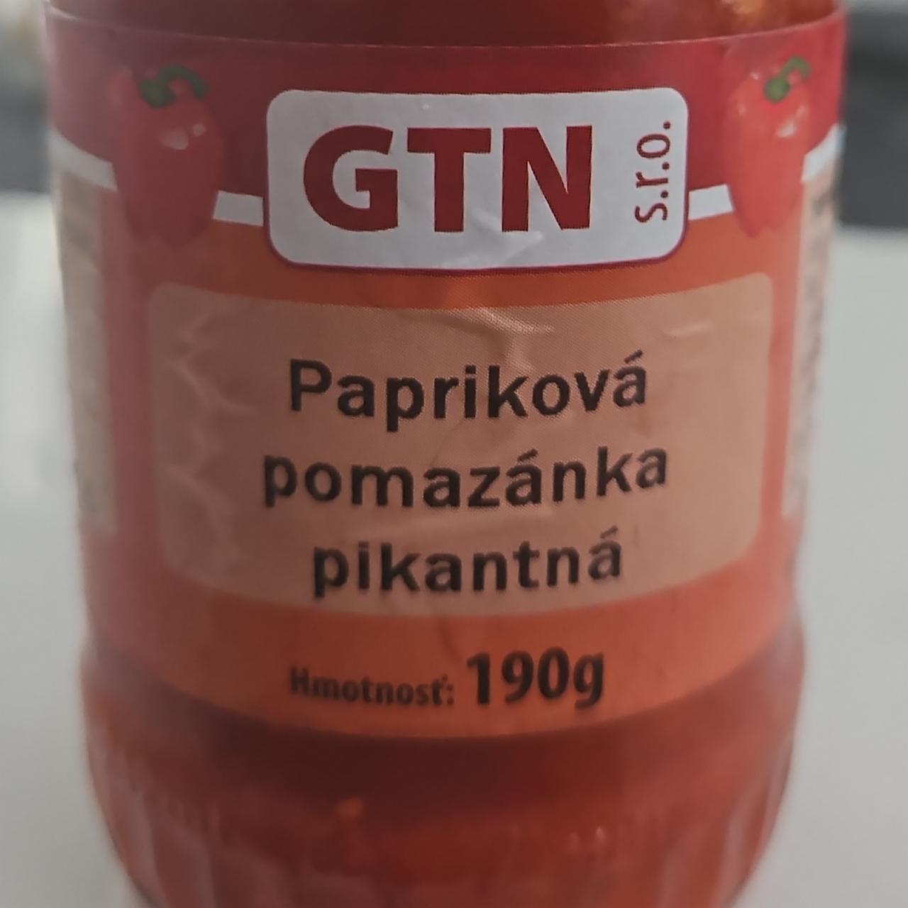 Fotografie - Papriková pomazánka pikantná GTN