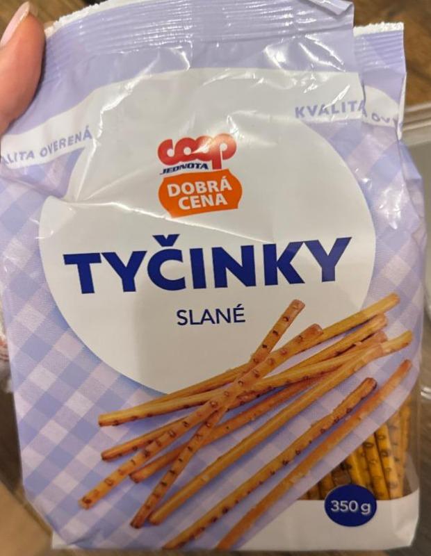 Fotografie - Tyčinky slané Coop Jednota Dobrá cena