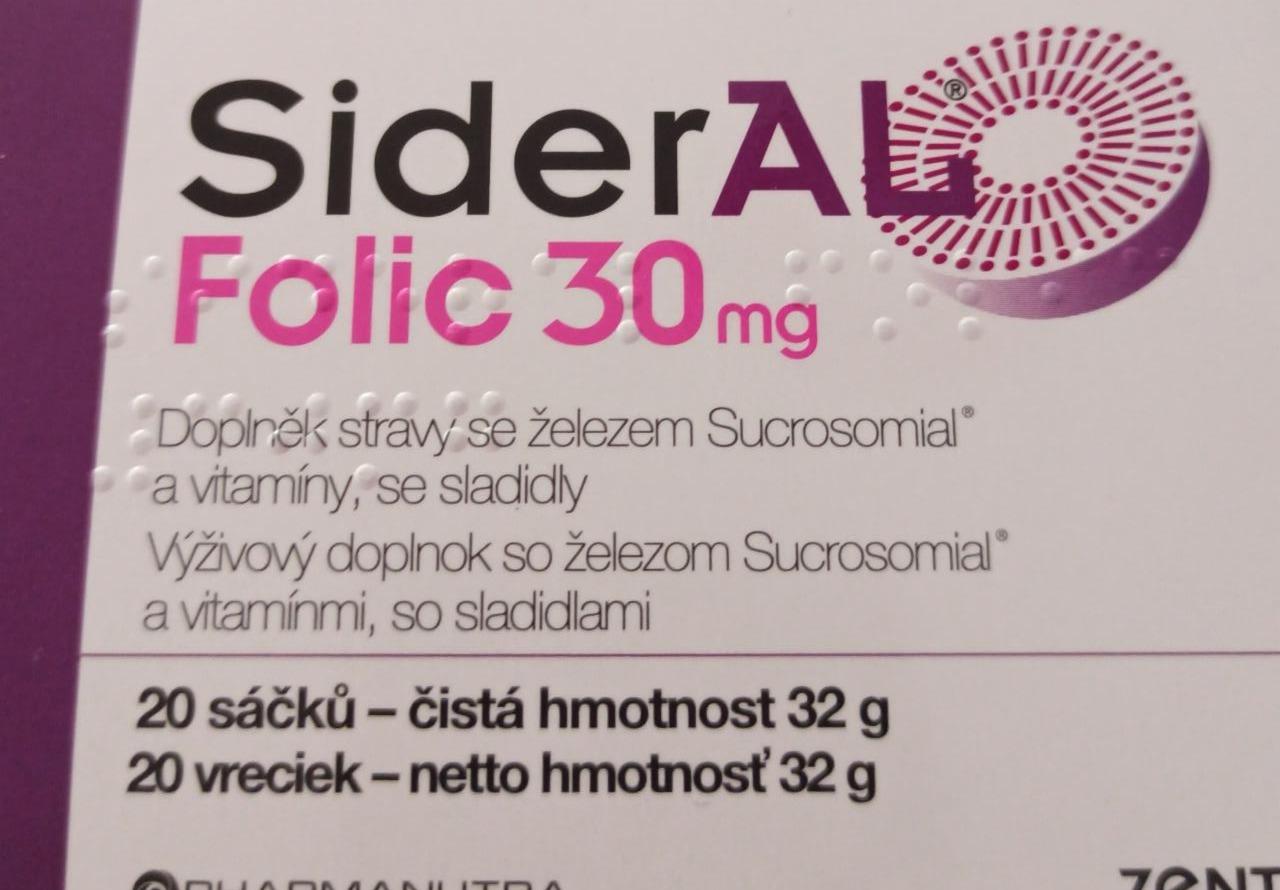 Fotografie - Folic 30mg SiderAl