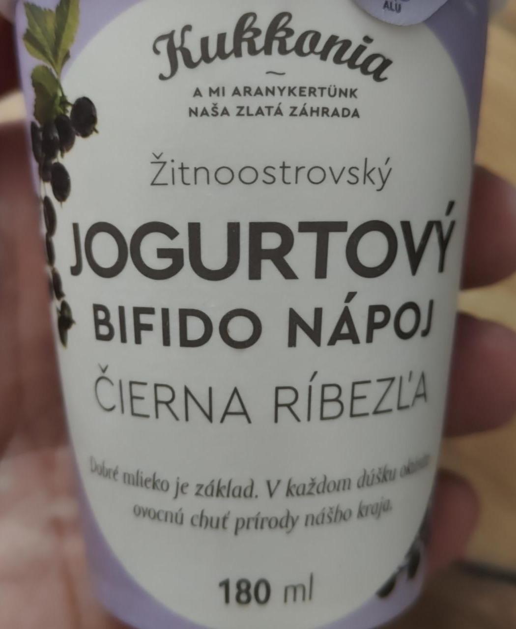 Fotografie - Jogurtový Bifido Nápoj Čierna Ríbezľa Kukkonia