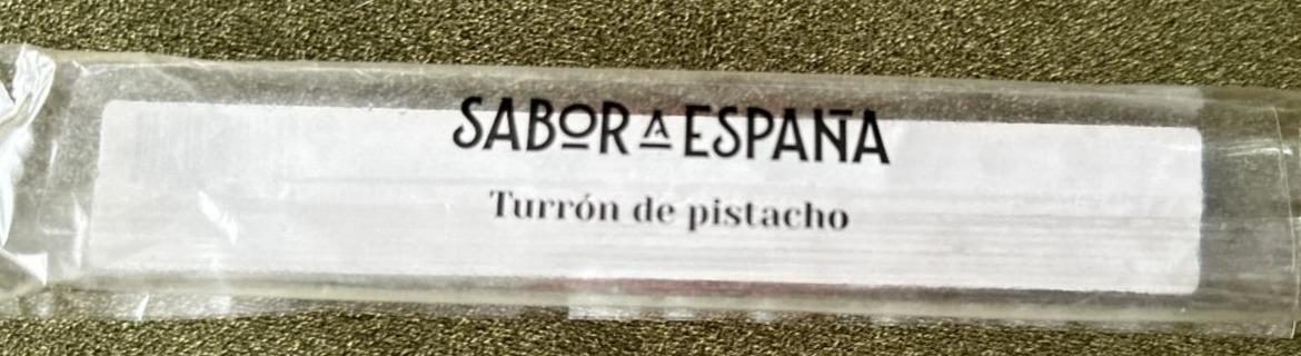 Fotografie - Turrón de pistacho Sabor A Espana