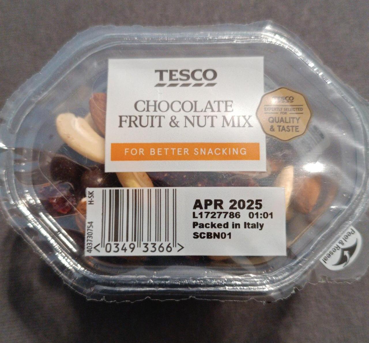 Fotografie - Chocolate Fruit & Nut Mix Tesco