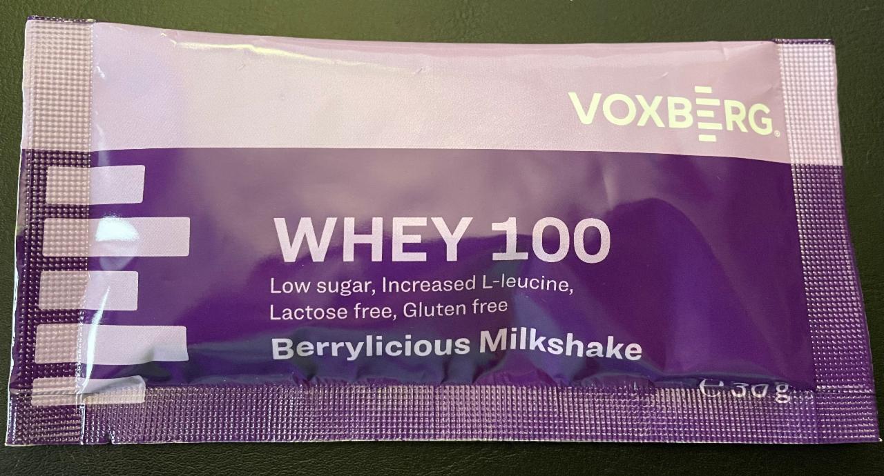 Fotografie - Whey 100 berrylicious milkshake Voxberg