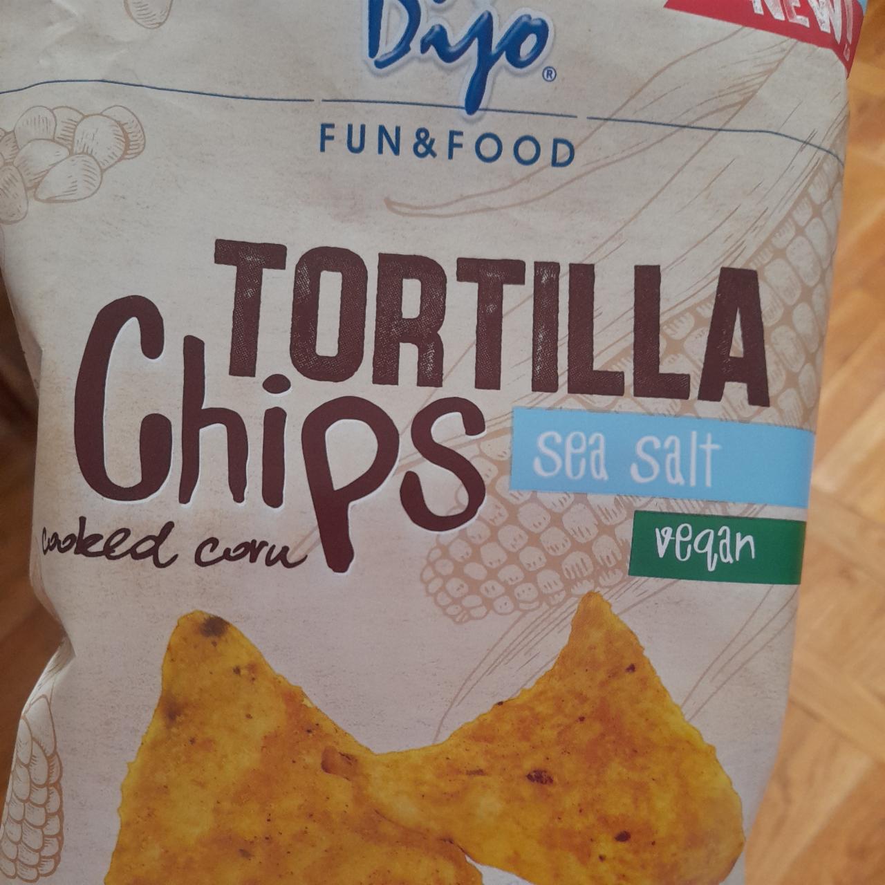 Fotografie - Tortilla Chips sea salt vegan Dijo