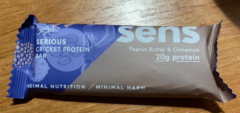 Fotografie - Serious cricket protein bar peanut butter & cinnamon Sens