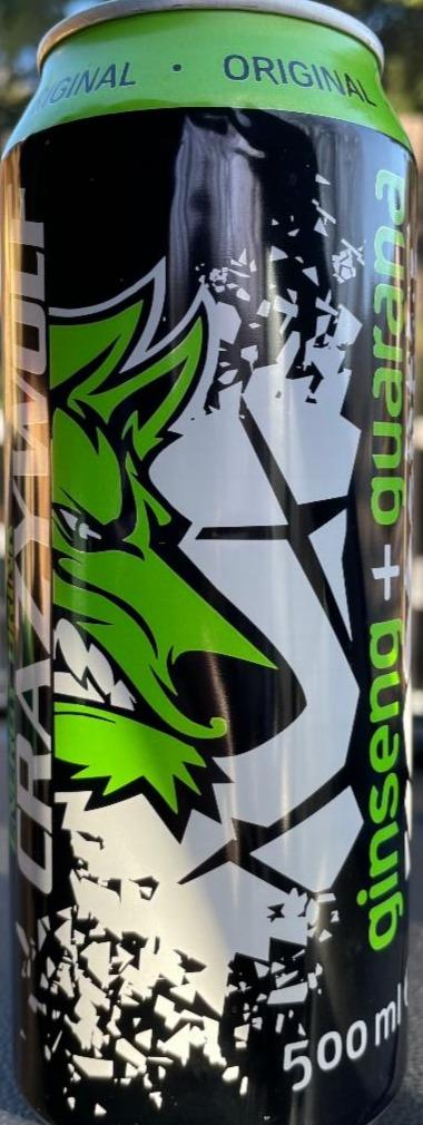 Fotografie - Energy drink original ginsena + guarana Crazy Wolf