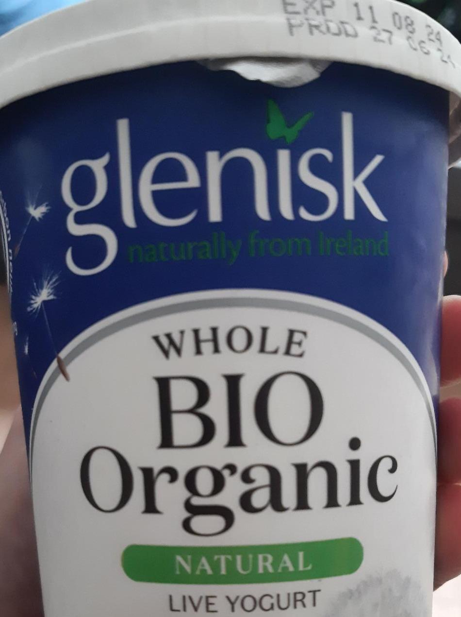 Fotografie - Whole bio organic natural live yogurt Glenisk