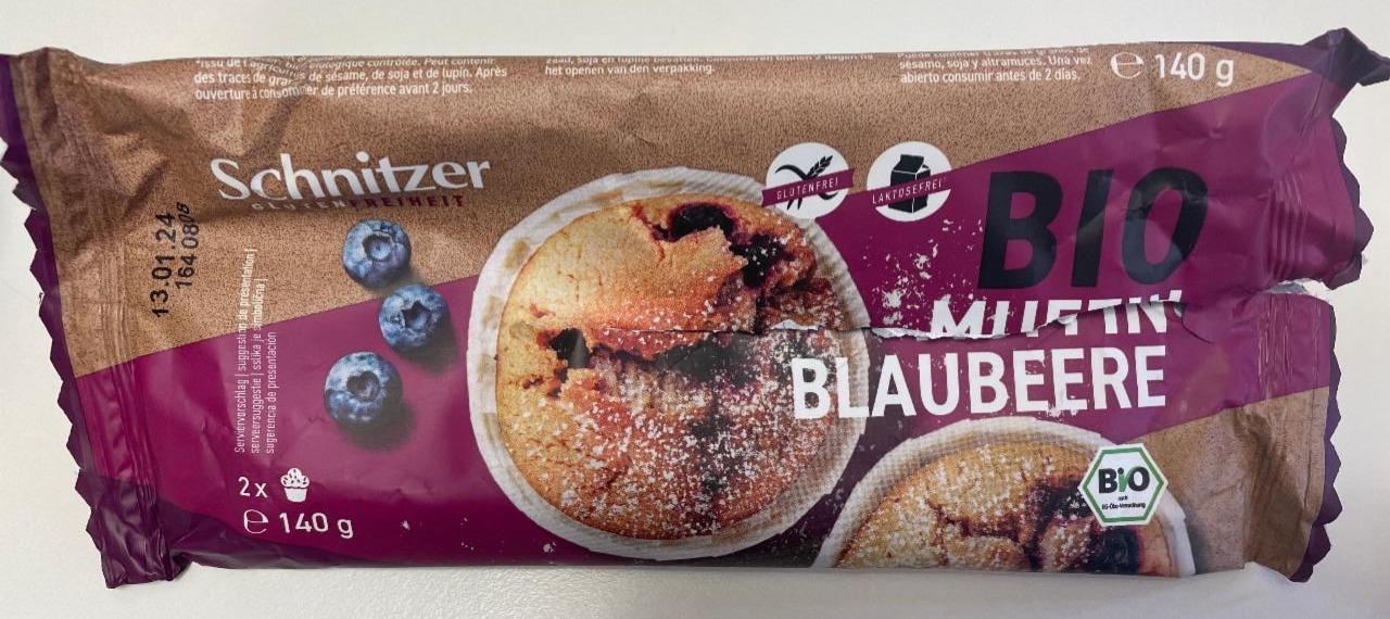 Fotografie - Bio Muffin Blaubeere glutenfrei Schnitzer