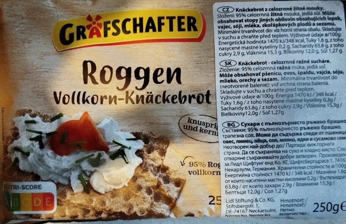 Fotografie - Roggen Vollkorn-Knäckebrot Grafschafter