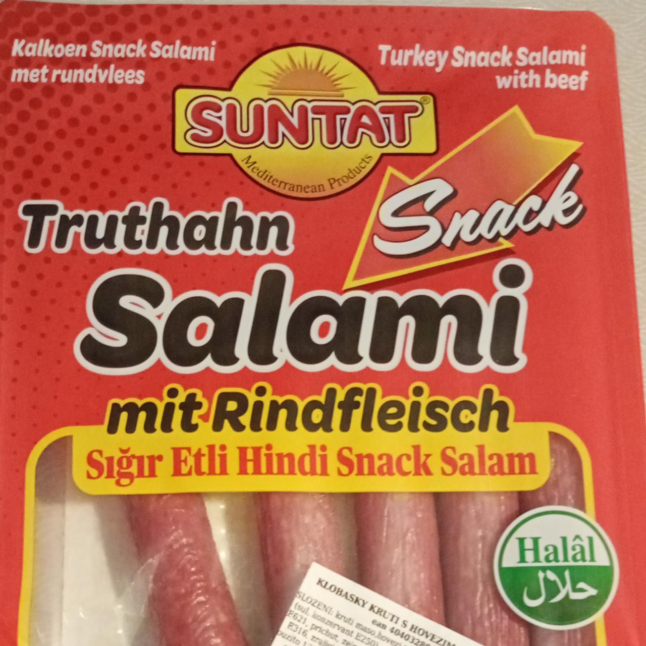 Fotografie - Truthahn Salami mit Rindfleisch Suntat