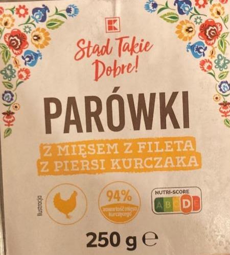 Fotografie - Parówki z miesem z fileta z piersi kurczaka K-Stąd Takie Dobre