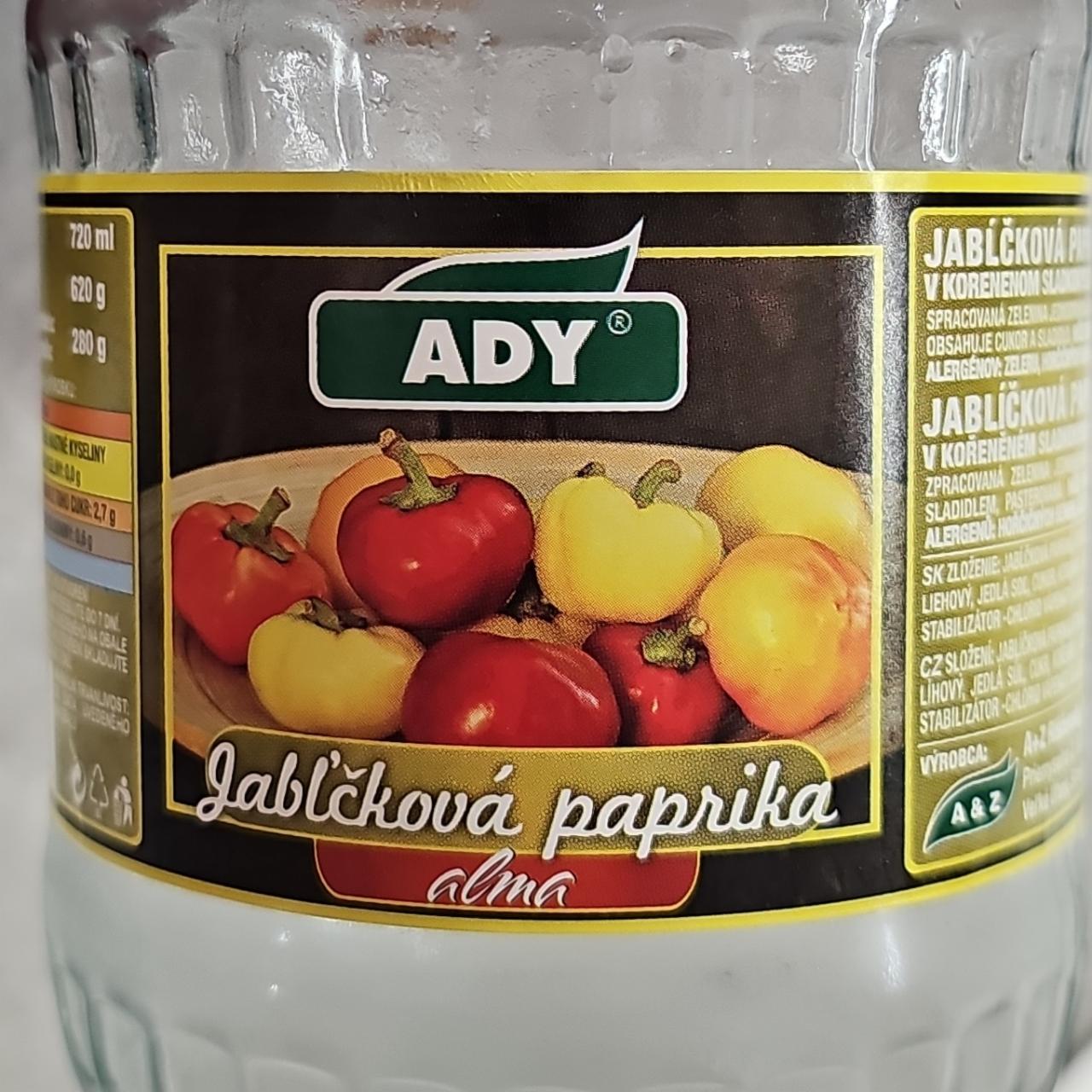 Fotografie - Jabĺčková paprika alma Ady