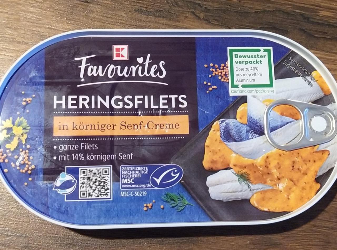 Fotografie - Heringsfilets in korniger Senf-Creme K-Favourites