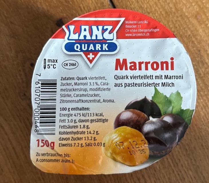 Fotografie - Marroni Lanz Quark