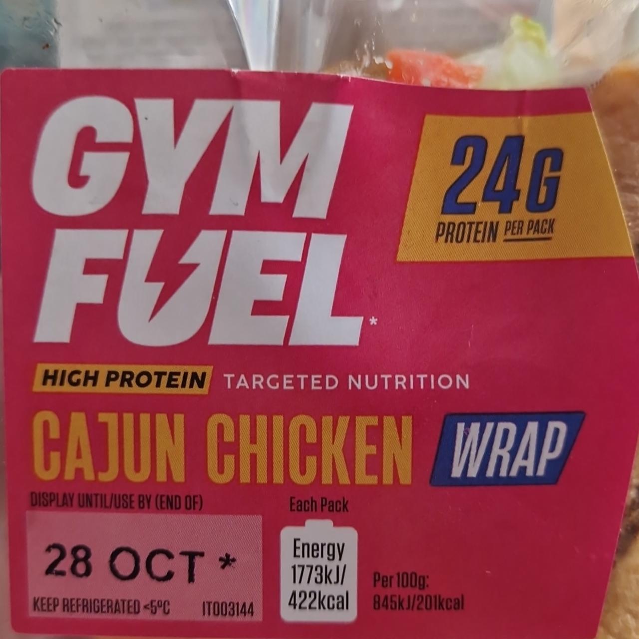 Fotografie - Cajun chicken wrap Gym Fuel