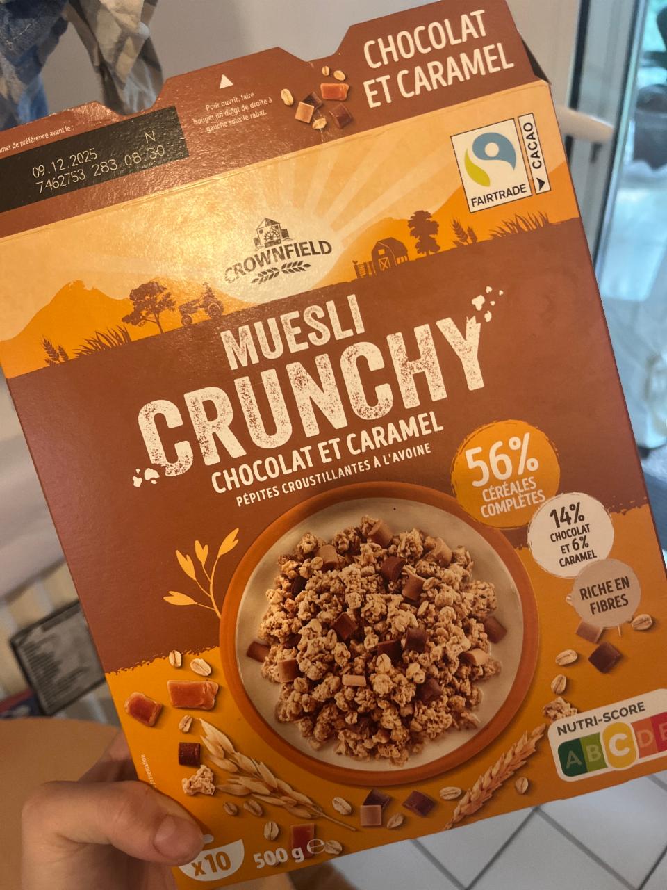 Fotografie - Muesli Crunchy Chocolat et Caramel Crownfield