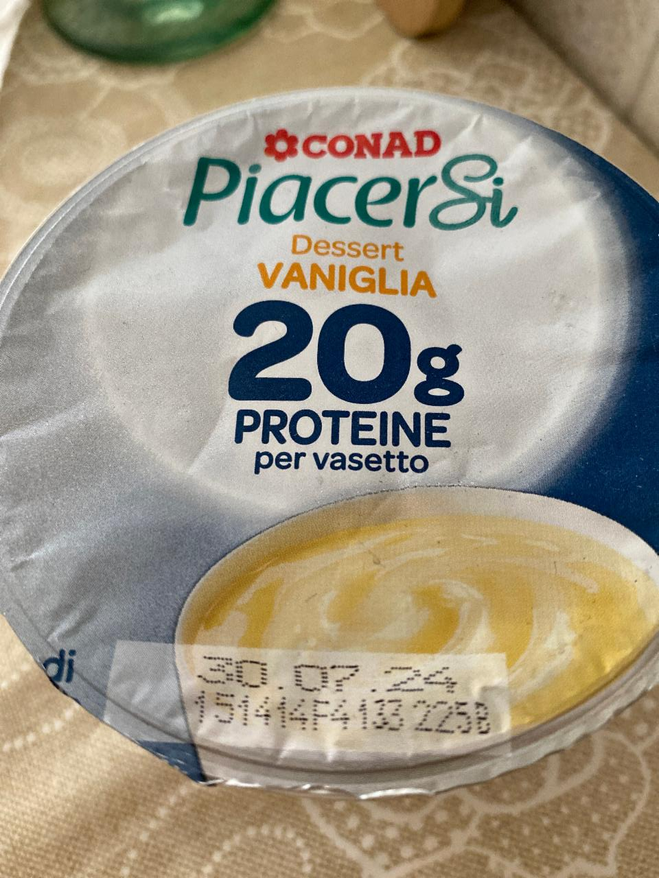 Fotografie - PiacerSi Dessert Vaniglia 20g proteine Conad