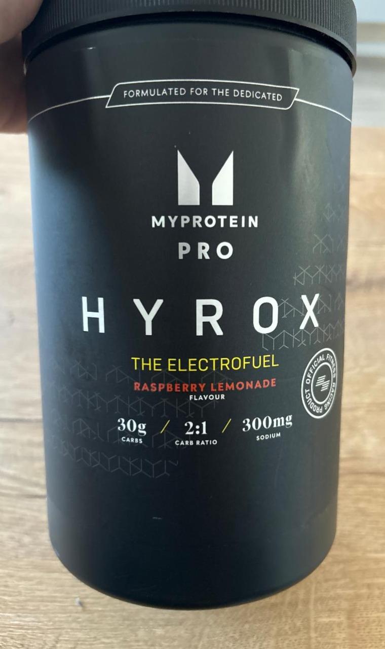 Fotografie - Hyrox The Electrofuel Raspberry Lemonade MyProtein Pro