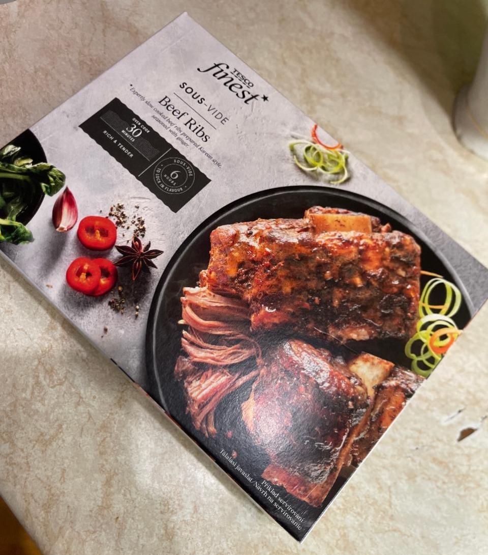 Fotografie - Beef Ribs Sous-Vide Tesco finest