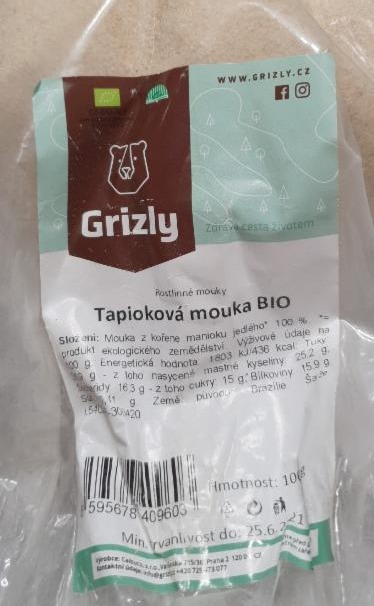 Fotografie - Bio Tapioková mouka Grizly